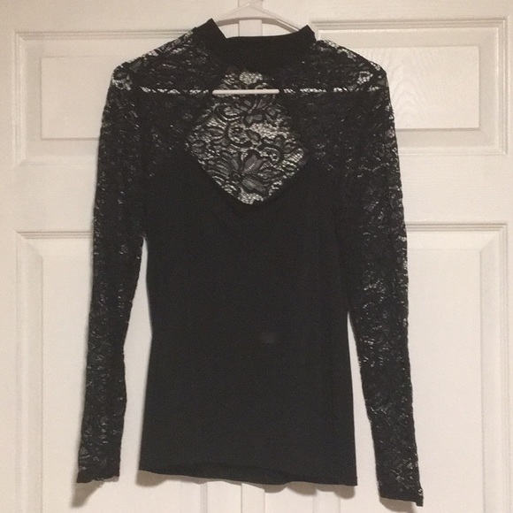 Black Lace Blouse - Picture 2 of 4
